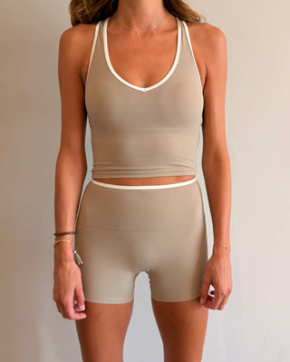 The Align Tank in Beige