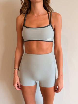 The Ripple Crop in Grey