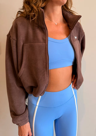The Afterglow Fleece in Brown