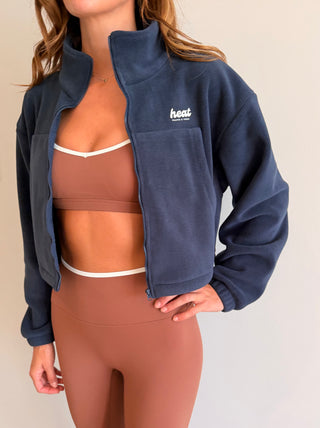 The Afterglow Fleece in Navy