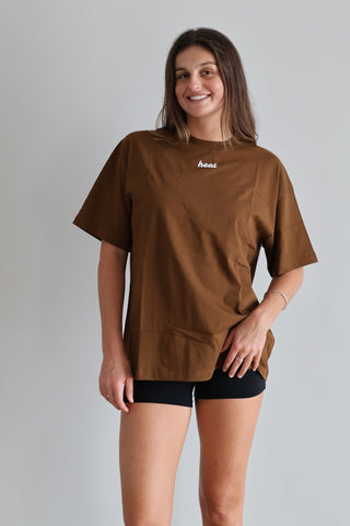 The Oversized Tee in Brown