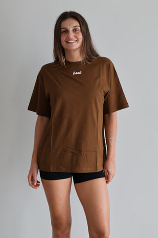 The Oversized Tee in Brown