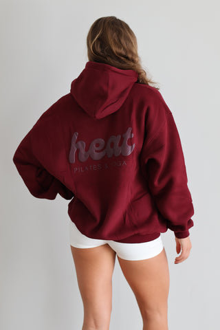 The Puff Hoodie in Burgundy