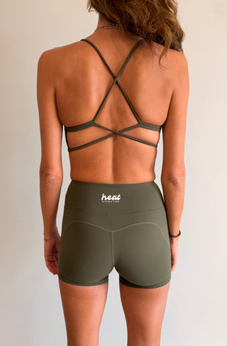 The Double Cross Short in Olive