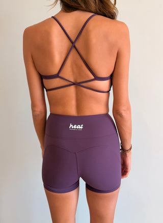 The Double Cross Short in Purple